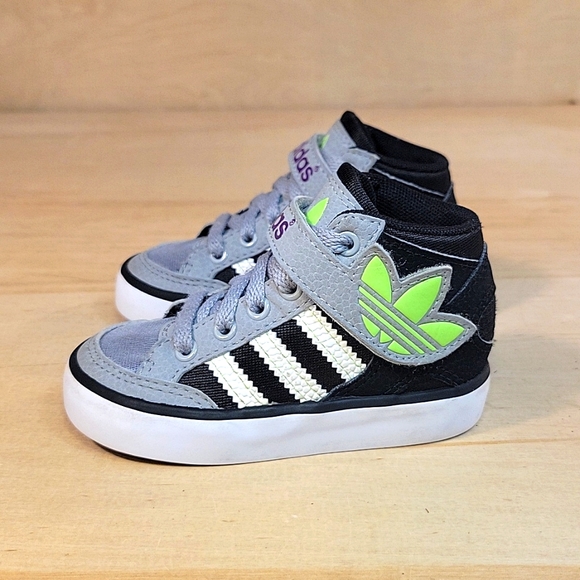 Adidas Originals Hardcourt Kids Toddler High Top Shoes - Picture 4 of 8
